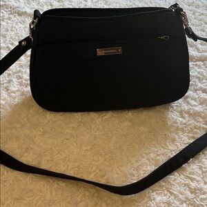 Sleek Black Crossbody Bag